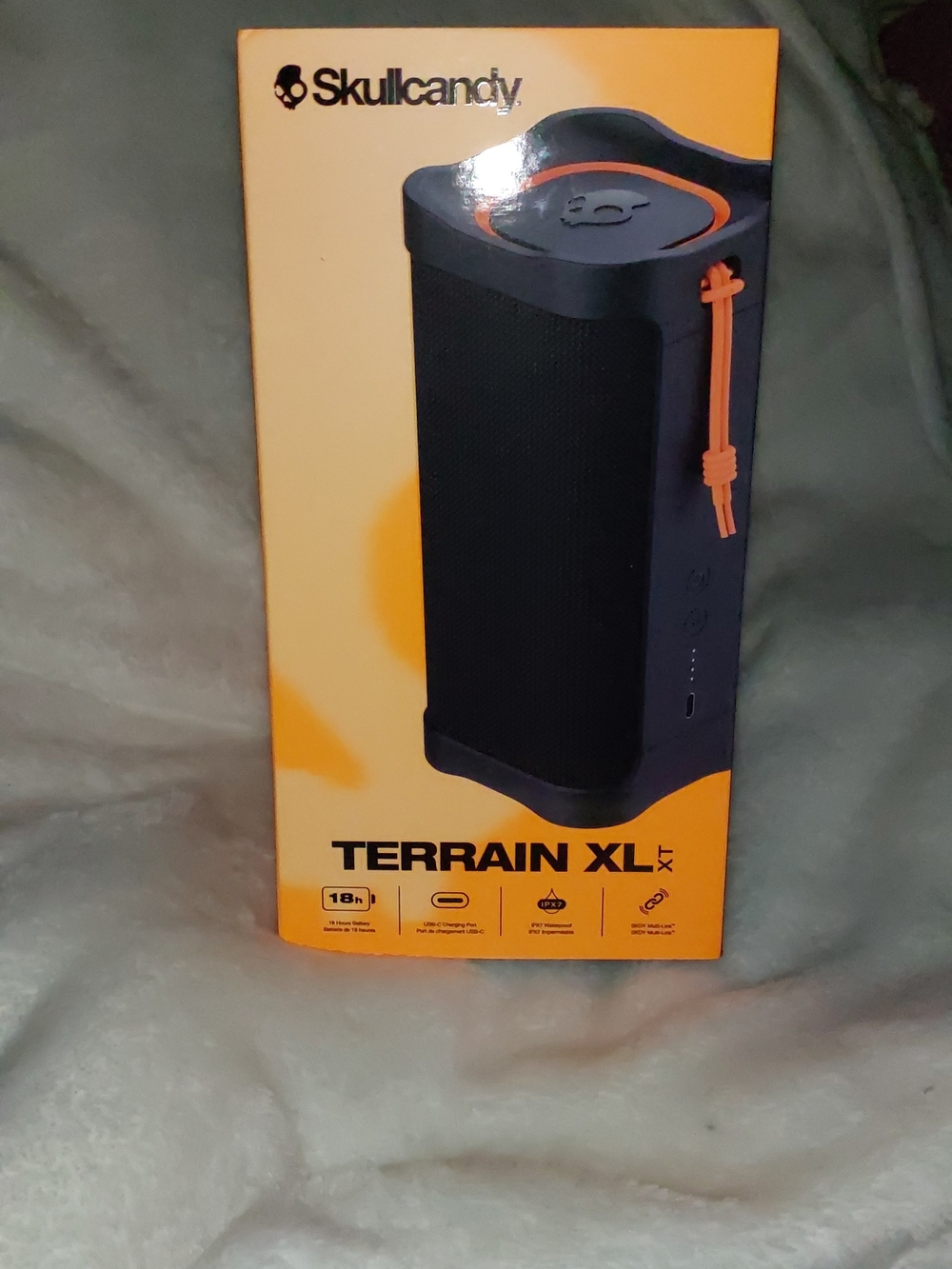 Skullcandy Terrain XL Portable Speaker - Black with Orange Accents